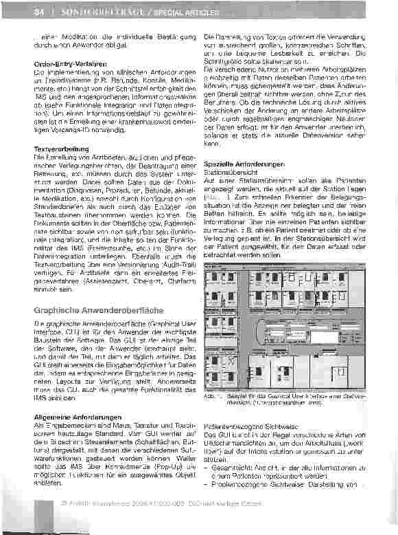 Vorschauseite 4: Spezielle Empfehlungen und Anforderungen zur Implementierung von DV-Systemen in der Intensivmedizin