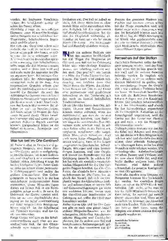 Vorschauseite 3: Etwas lauter bitte! Zum Umgang mit Hörgeräten