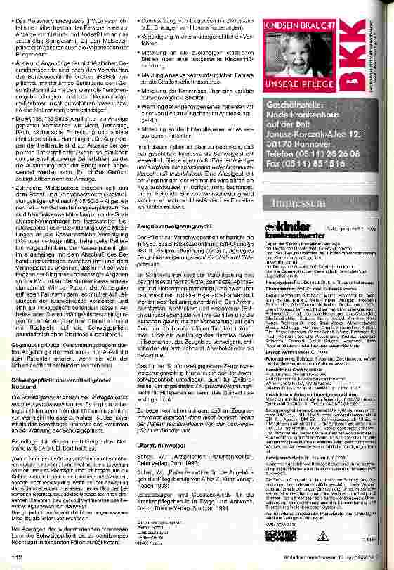Vorschauseite 2: Die Schweigepflicht das Fundament des Vertrauens in der Krankenversorgung Teil 2