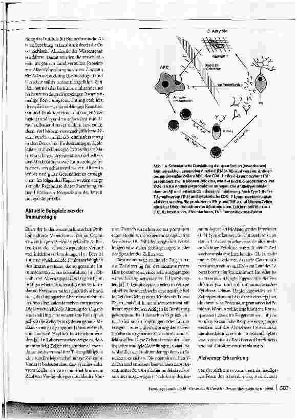 Vorschauseite 2: Ergebnisse aus der biomedizinischen AlternsforschungTrends und aktuelle Beispiele aus der Immunologie