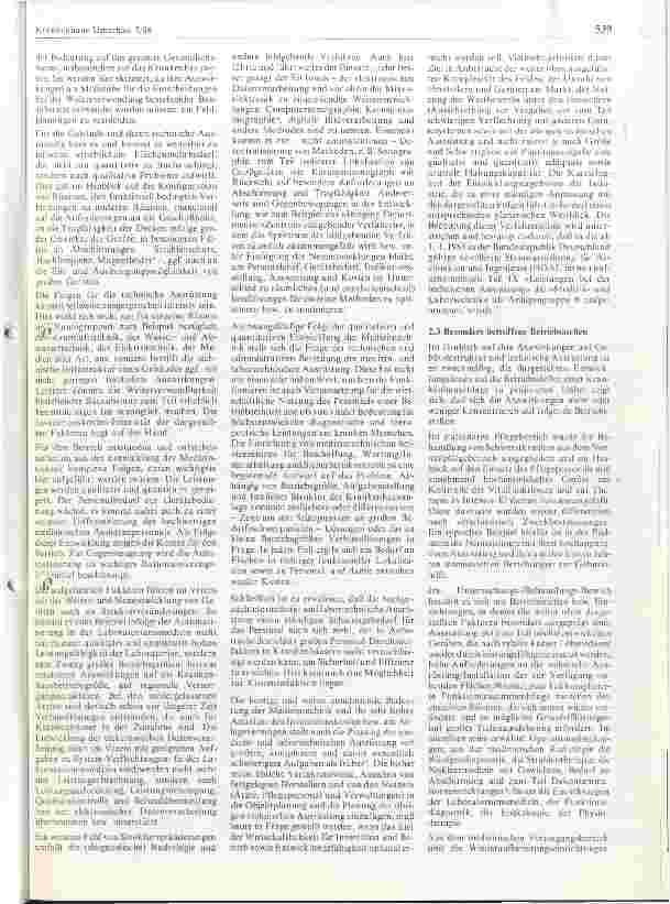 Vorschauseite 2: Die medizintechnische Entwicklung und ihre Auswirkung auf die Weiterverwendung bestehender Bausubstanz