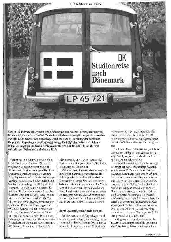 Vorschauseite 1: Studienreise nach Dänemark