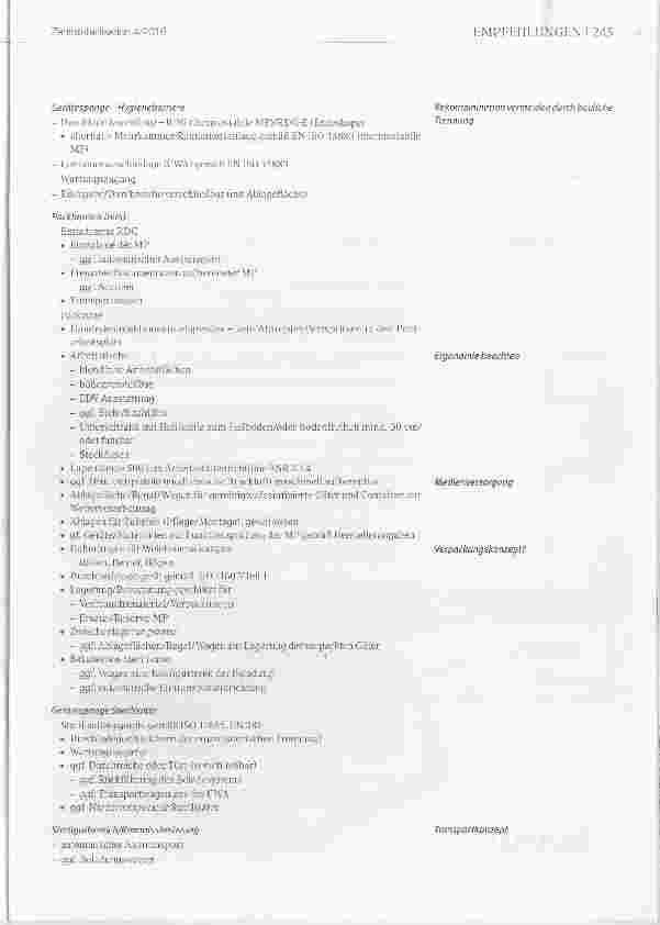 Vorschauseite 4: Empfehlung des Fachausschusses Hygiene, Bau und Technik Anforderungen für den Bau oder Umbau einer Aufbereitungseinheit für Medizinprodukte (AEMP) Teil 4 Raumausstattung und Einri…