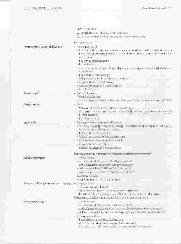 Vorschauseite 5: Empfehlung des Fachausschusses Hygiene, Bau und Technik Anforderungen für den Bau oder Umbau einer Aufbereitungseinheit für Medizinprodukte (AEMP) Teil 4 Raumausstattung und Einri…