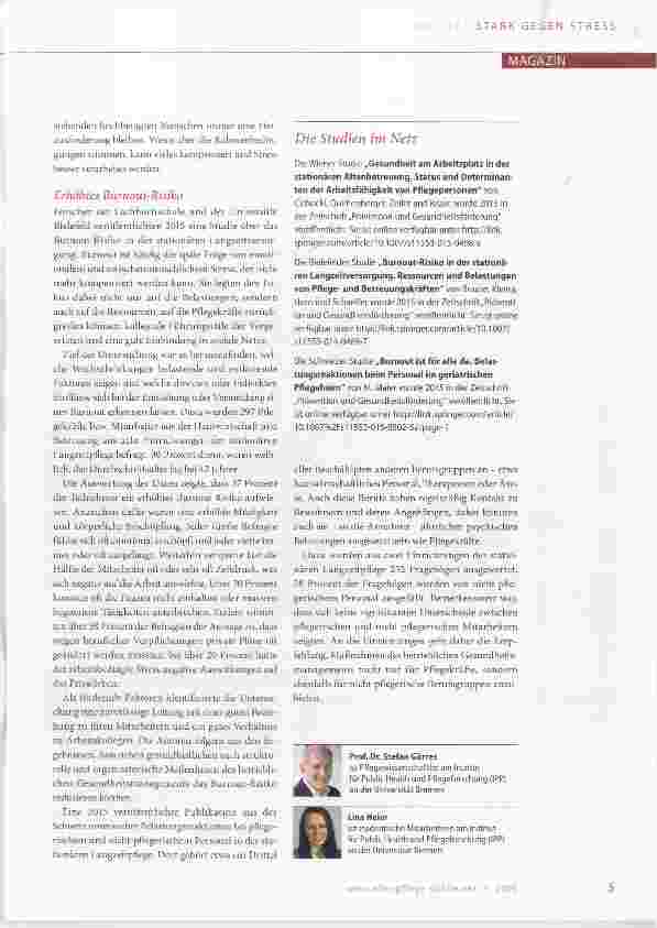 Vorschauseite 2: Für Entlastung sorgen