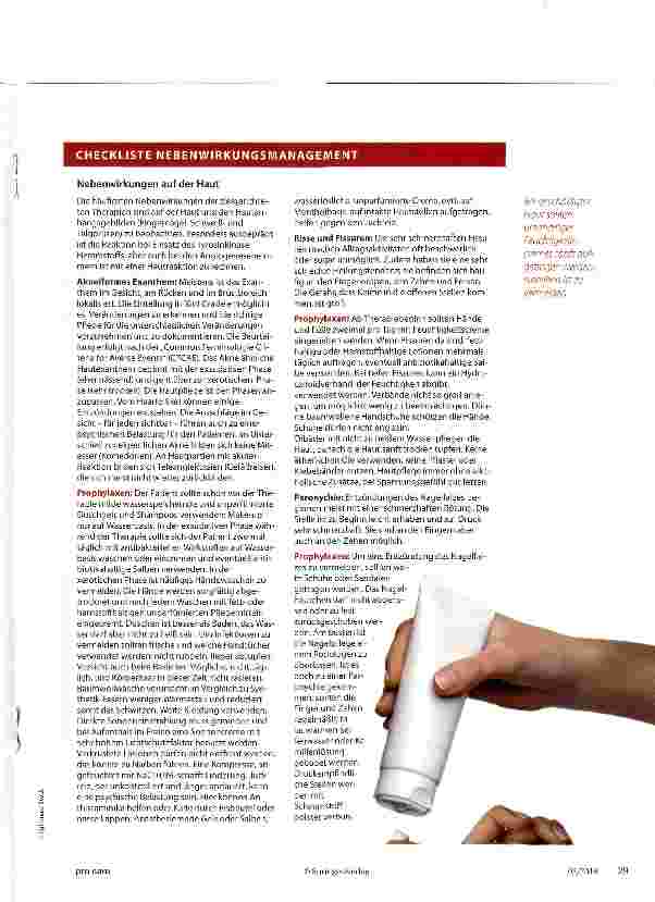 Vorschauseite 2: Zielgerichtete Krebstherapien: Nebenwirkungen lindern