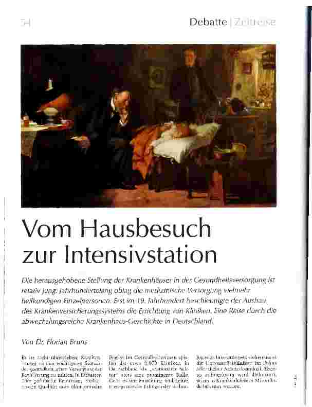 Vorschauseite 1: Vom Hausbesuch zur Intensivstation