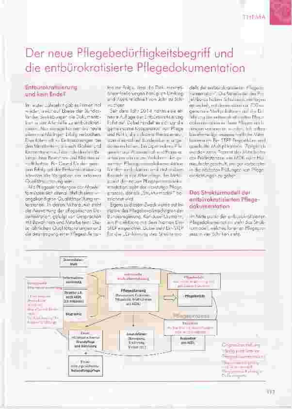 Vorschauseite 1: Der neue Pflegebedürftigkeitsbegriff und die entbürokratisierte Pflegedokumentation