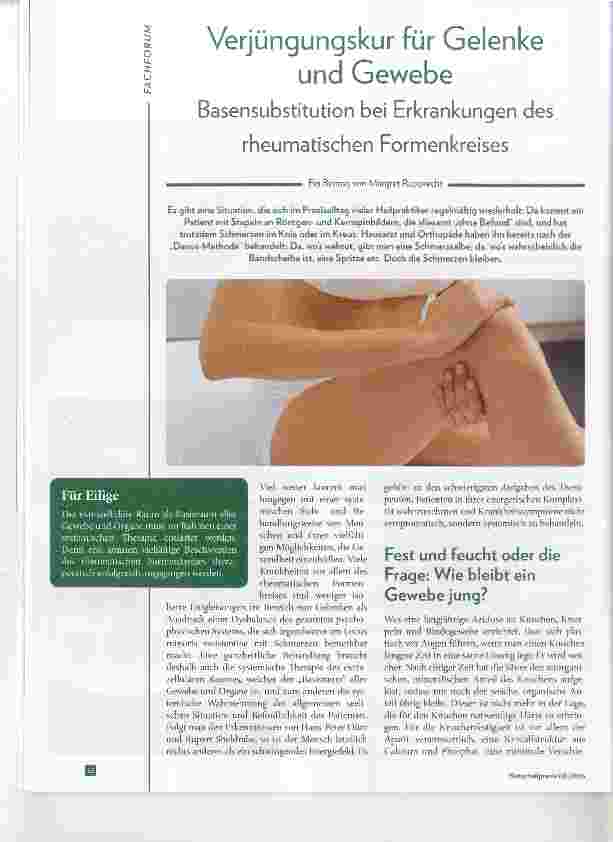 Vorschauseite 1: Verjüngungskur für Gelenke und Gewebe