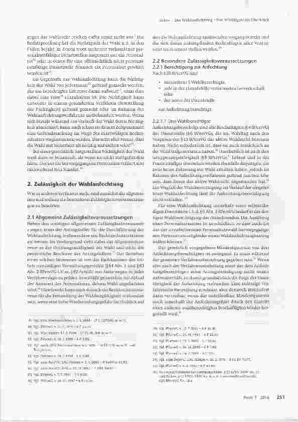 Vorschauseite 2: Die Wahlanfechtung - Das Wichtigste im Überblick