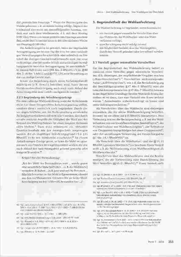 Vorschauseite 4: Die Wahlanfechtung - Das Wichtigste im Überblick