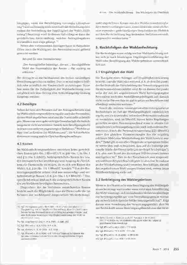 Vorschauseite 6: Die Wahlanfechtung - Das Wichtigste im Überblick