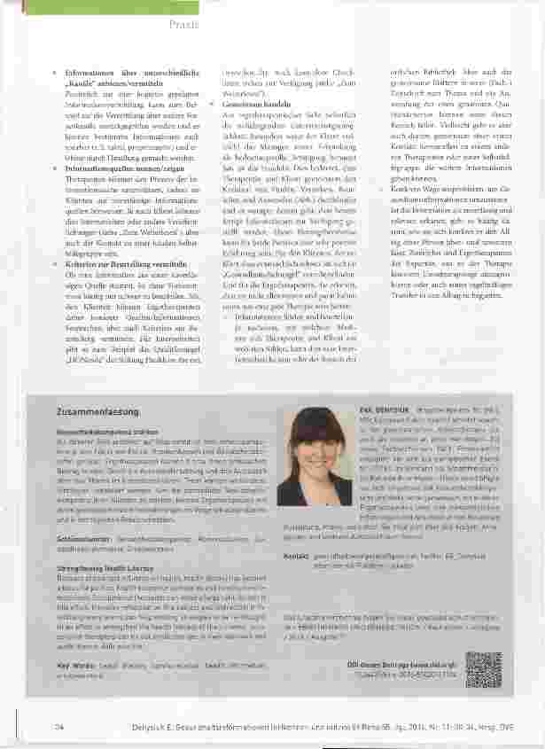 Vorschauseite 5: Gesundheitsinformationen (er)kennen und nutzen