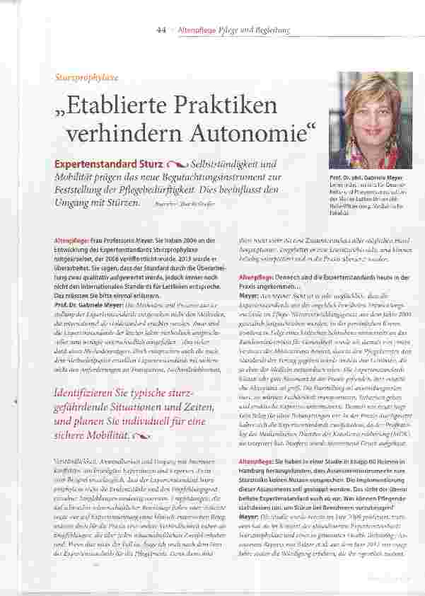 Vorschauseite 1: Etablierte Praktiken verhindern Autonomie