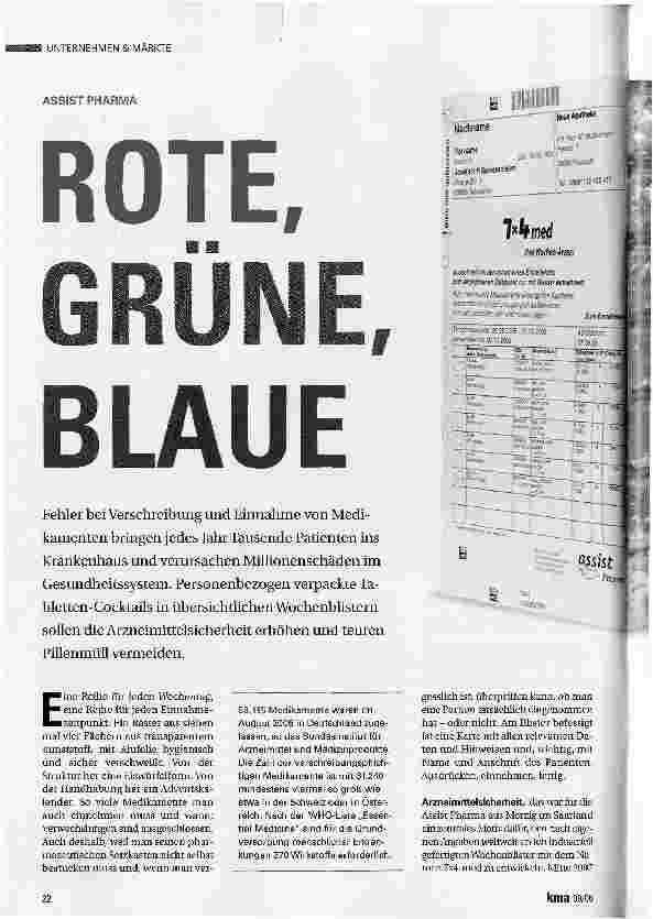 Vorschauseite 1: Rote, Grüne, Blaue
