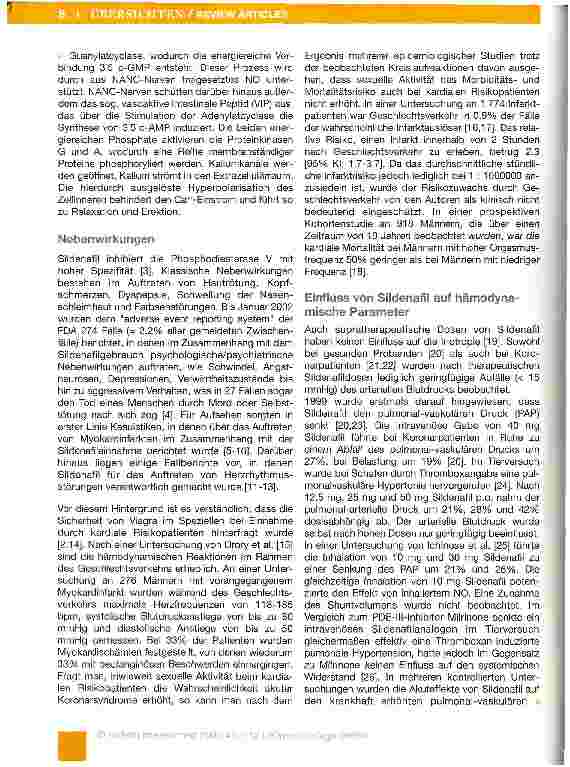 Vorschauseite 2: Was Anästhesisten über Viagra wissen sollten