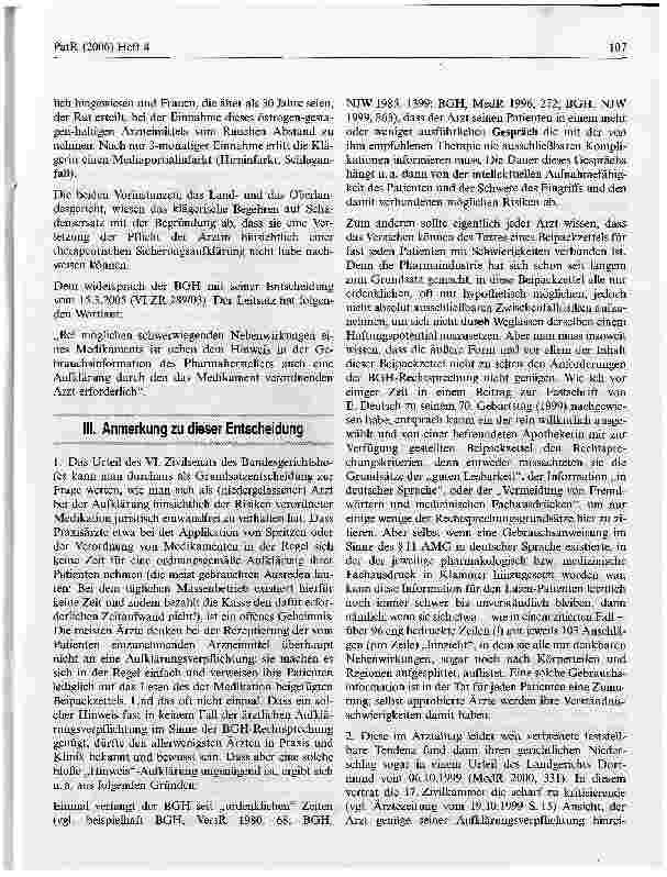 Vorschauseite 2: Der Patient und der Beipackzettel*