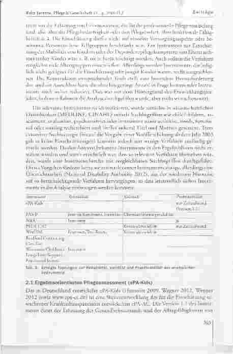 Vorschauseite 3: Pflegerische Unterstützung kranker Kinder. Eine Analyse von Einschätzungsinstrumenten