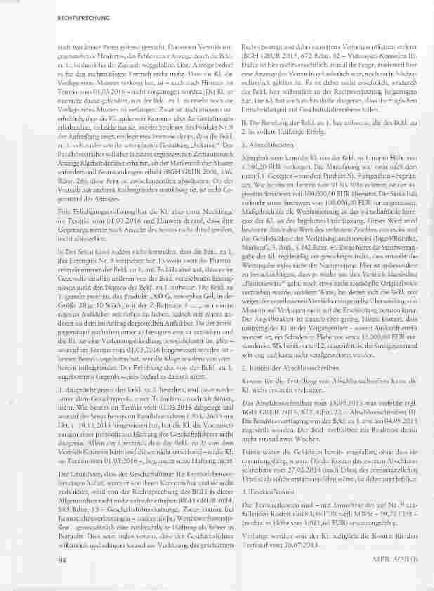 Vorschauseite 5: Pflicht zur Übersendung von Produktmustern auch bei Medizinprodukten Art. 9, 13 Abs. 2, 99 Abs. 3 GMV, §§ 18 Abs. 3, 24 Abs. 1 MarkenG