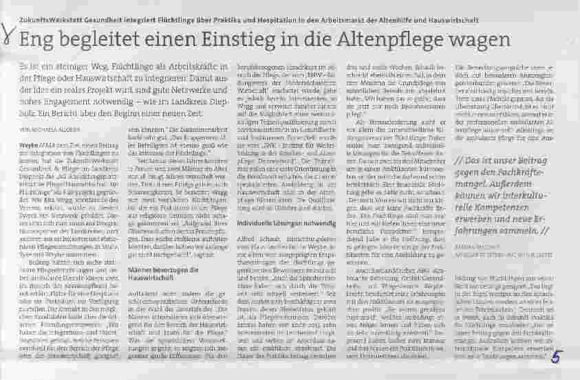 Vorschauseite 1: Eng begleitet einen Einstieg in die Altenpflege wagen