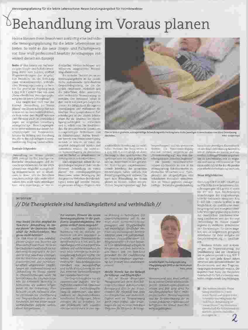 Vorschauseite 1: Behandlung im Voraus planen