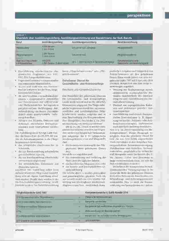 Vorschauseite 2: Das bringt die GuKG-Novelle Überblick über Änderungen in Aus-, Fortund Weiterbildung und Kompetenzen