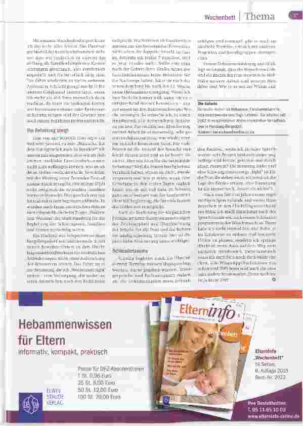 Vorschauseite 2: Wochenbett lightbesser als nichts?