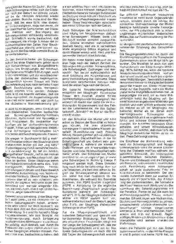 Vorschauseite 2: Diabethes mellitus 18. Folge: Diabethes mellitus und Schwangerschaft