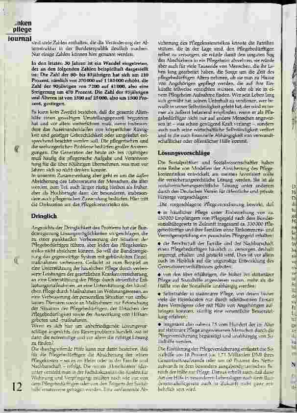 Vorschauseite 2: Das Pflegekostenrisikoein privates und sozialpolitisches Problem