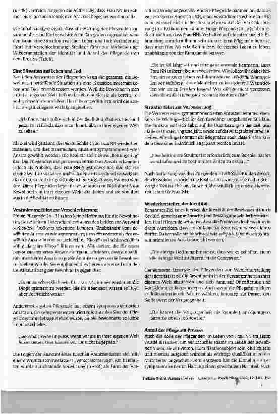 Vorschauseite 4: Außenseiter sein: Aussagen von Pflegenden zur Fallgeschichte einer alten Bewohnerin mit der Diagnose Schizophrenie und demenztypischem Verhalten
