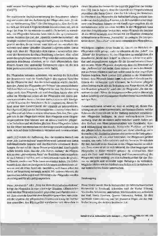 Vorschauseite 6: Außenseiter sein: Aussagen von Pflegenden zur Fallgeschichte einer alten Bewohnerin mit der Diagnose Schizophrenie und demenztypischem Verhalten