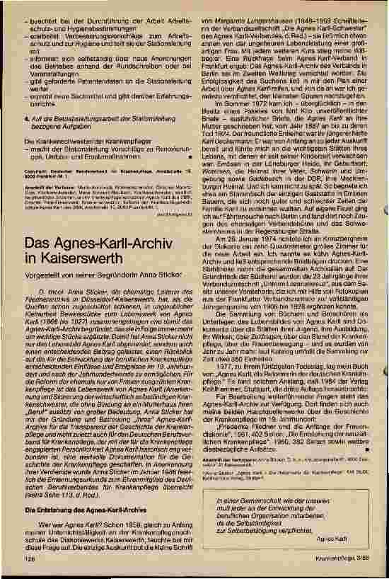 Vorschauseite 2: Konzeption zur Betriebsgestaltung auf der Grundlage des Berufsbildes Krankenpflege des DBFK