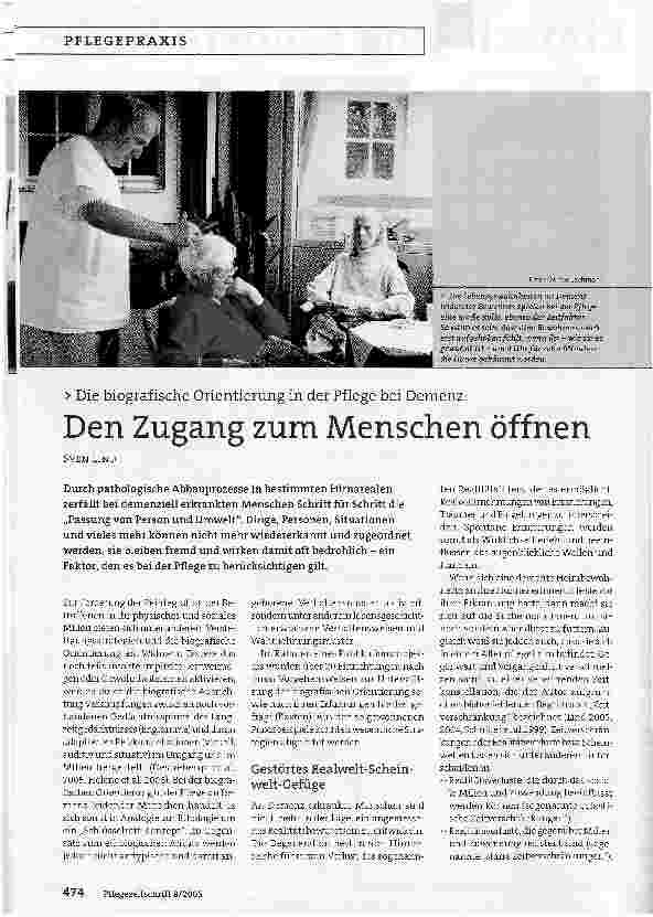 Vorschauseite 1: Den Zugang zum Menschen öffnen