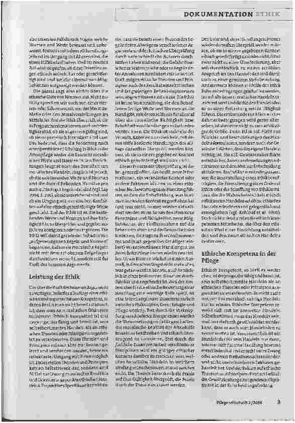 Vorschauseite 2: Vermittlung und Förderung ethischer Kompetenz in der AltenpflegeGrundlage für qualitativ überzeugende professionelle Pflege