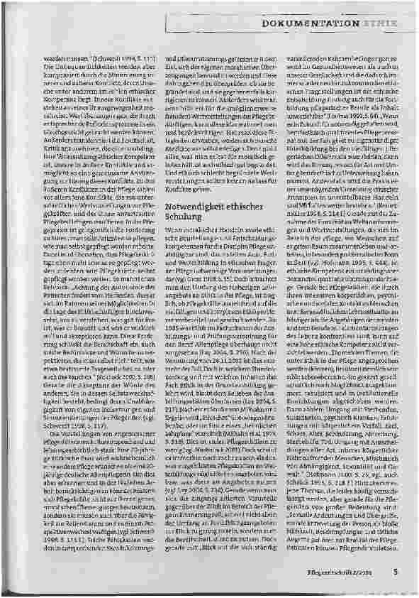 Vorschauseite 4: Vermittlung und Förderung ethischer Kompetenz in der AltenpflegeGrundlage für qualitativ überzeugende professionelle Pflege