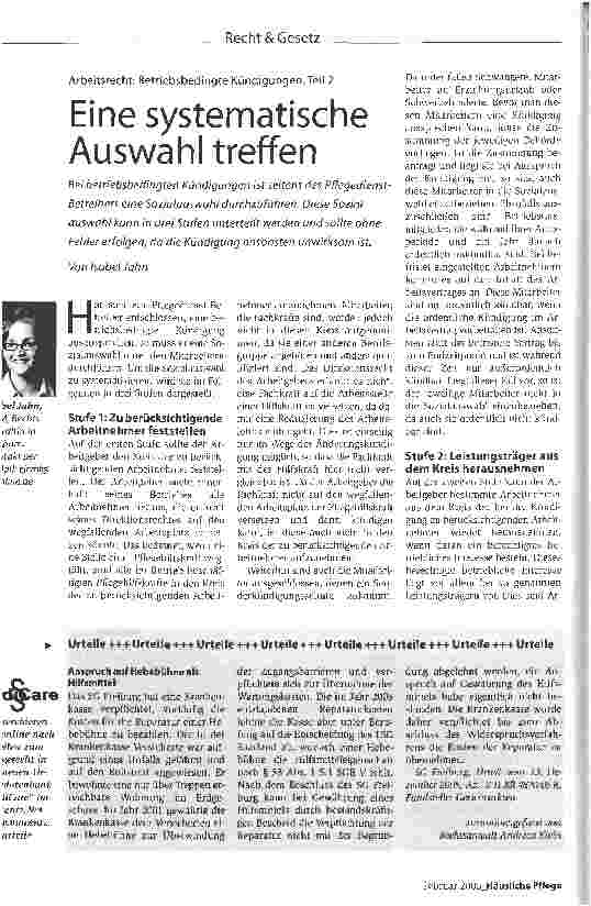 Vorschauseite 1: Eine systematische Auswahl treffen