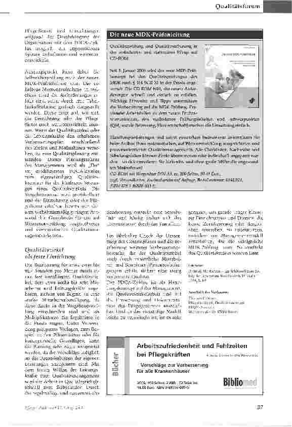 Vorschauseite 2: MDK-Prüfungen:Qualitätsmanagement im Fokus