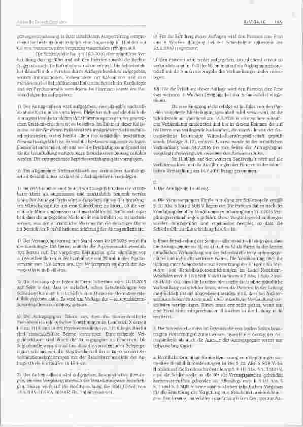 Vorschauseite 2: Inhaltliche Vorgaben für die Ermittlung der Vergütung von Rehabilitationseinrichtungen nach § 111 SGB V