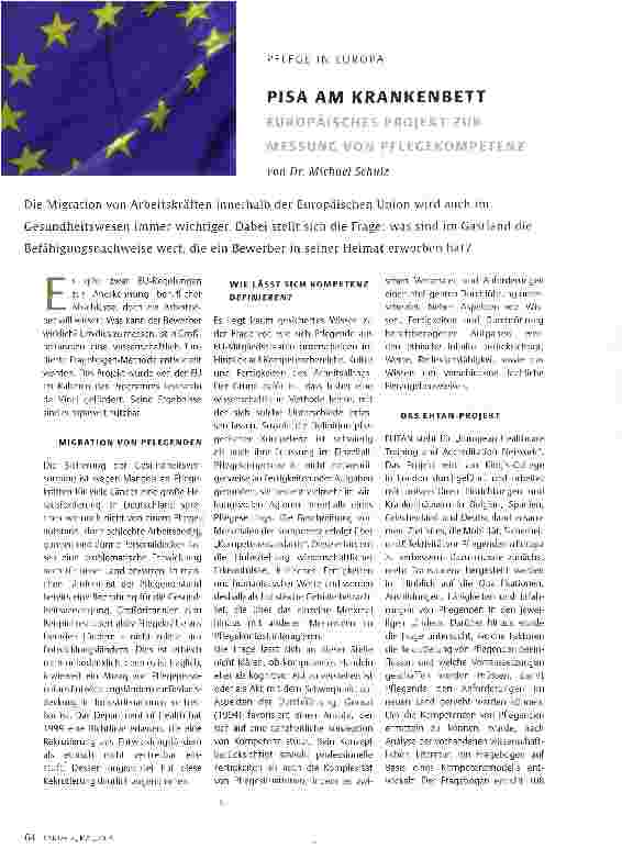 Vorschauseite 1: PISA AM KRANKENBETT
