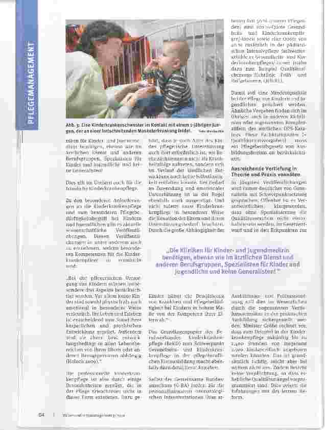 Vorschauseite 3: Pflegeberufereform Jahrhundertchance nicht vermasseln
