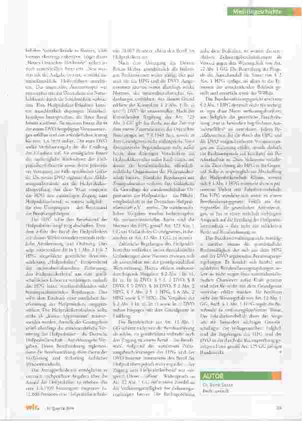 Vorschauseite 2: Der Heilpraktiker in den Jahren 1933 bis 1945 und die Entwicklung in der Nachkriegszeit