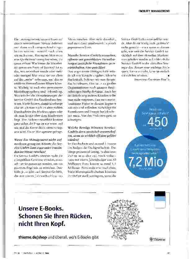 Vorschauseite 4: Ausgliedern rechnet sich nicht immer