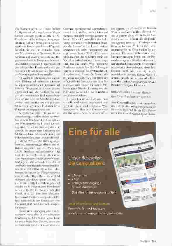 Vorschauseite 2: Fortund Weiterbildung in der Pflege Mannigfaltige Möglichkeiten