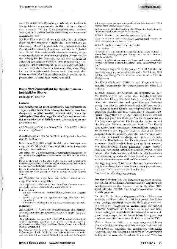 Vorschauseite 4: Sicherheitsüberprüfung bei Flughafenpersonal - Auskunft - Widerruf - AnnahmeverzugLuftSiG §7; StGB §§164, 185; BGB §§241, 280, 823; GewO§106
