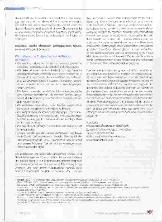 Vorschauseite 3: Chronische Erkrankungen im Fokus