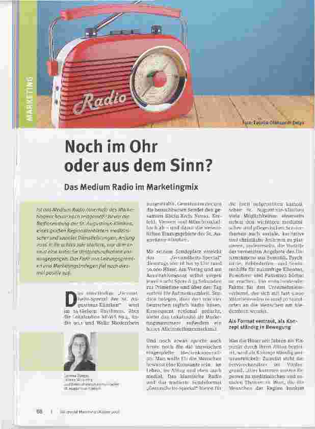 Vorschauseite 1: Noch im Ohr oder aus dem Sinn?