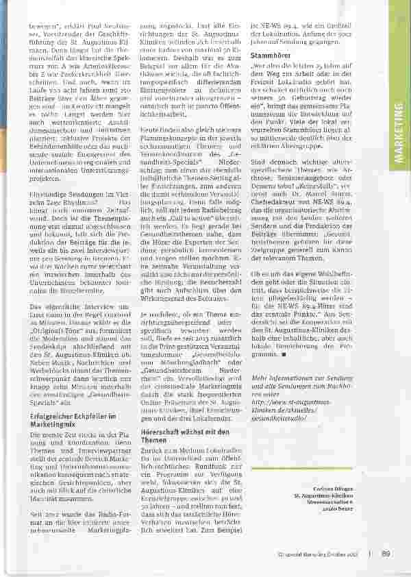 Vorschauseite 2: Noch im Ohr oder aus dem Sinn?