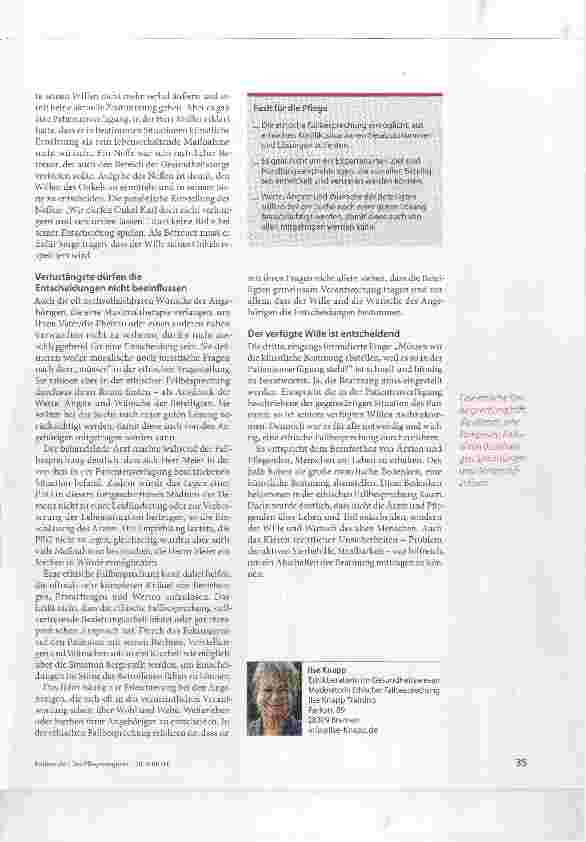 Vorschauseite 2: „Alltagsethik in der Altenpflege