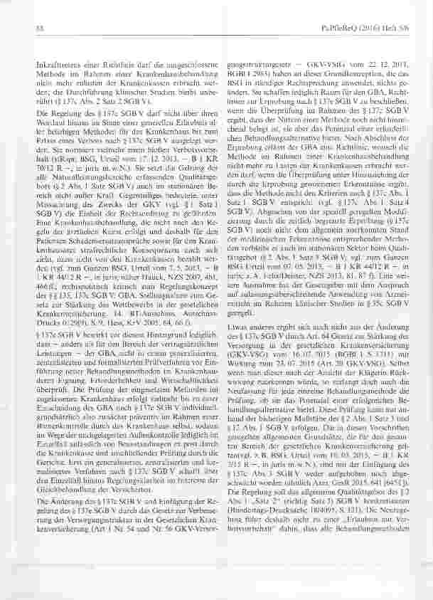 Vorschauseite 6: Implantation von Nitionolspiralen zur Lungenvolumenreduktion ist neue Untersuchungsund Behandlungsmethode (NUB), die nicht dem Qualitätsgebot des SGB V entspricht