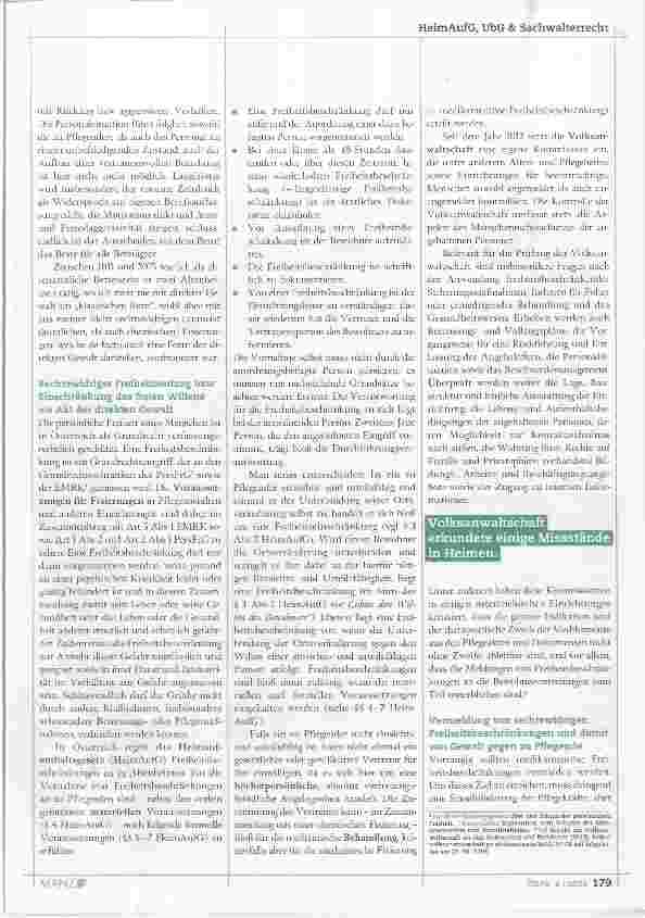 Vorschauseite 2: Gewalt in österreichischen Altenheimen?